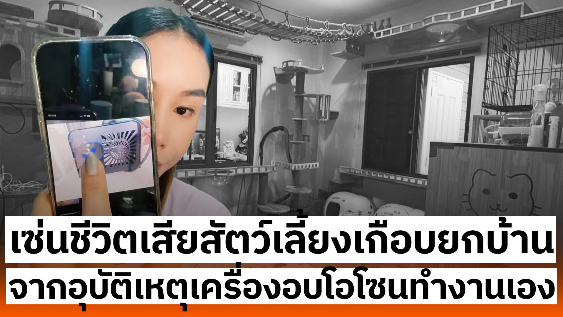 เซ่นชีวิตเสียสัตว์เลี้ยงเกือบยกบ้าน จากอุบัติเหตุเครื่องอบโอโซนทำงานเอง